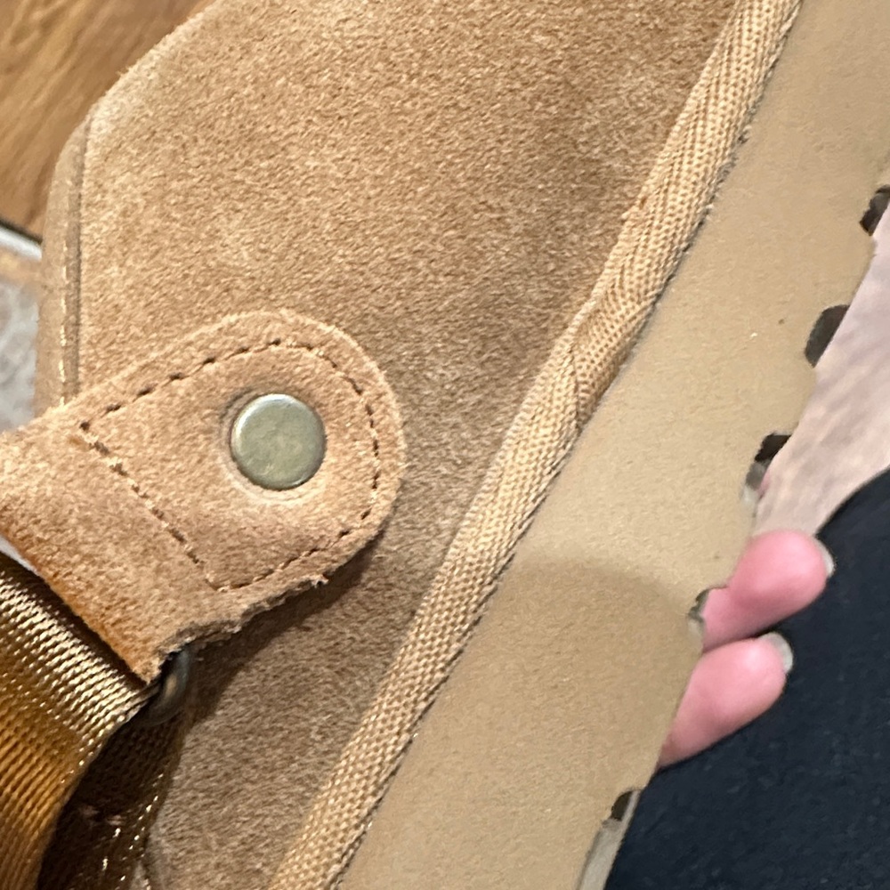 UGG Tan Suede Slip-On Shoes - Picture 7 of 11
